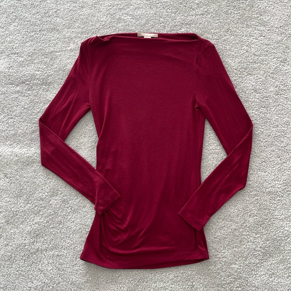 Banana Republic Dark Red Long Sleeve Top - Size XS